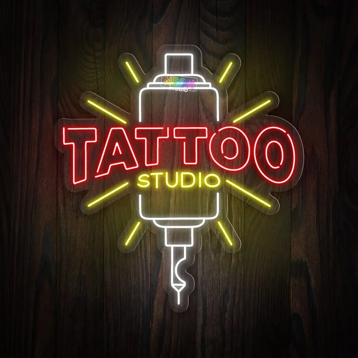 Ink Bottle & Tattoo Studio neon sign
