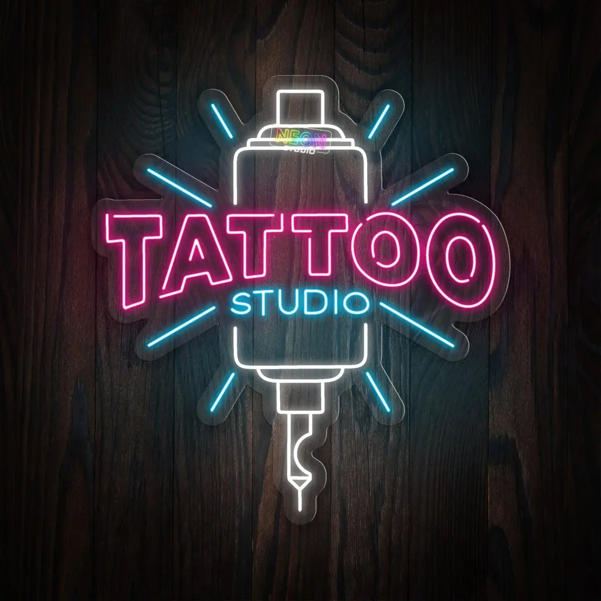 Ink Bottle & Tattoo Studio neon sign