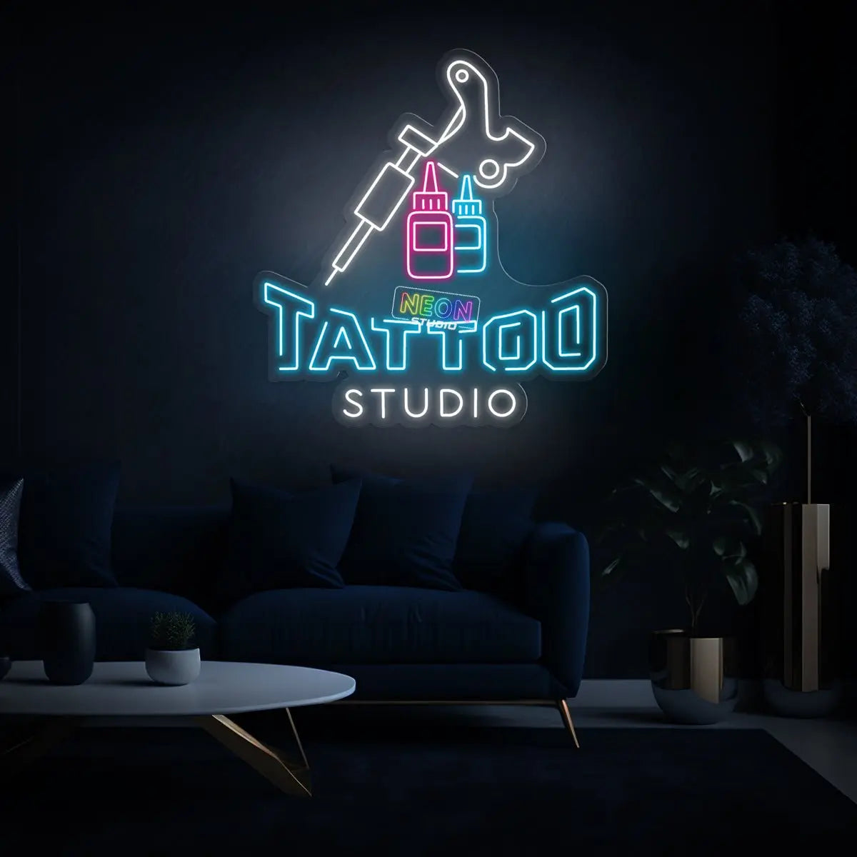 Ink & Tattoo Studio neon sign