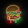 Juicy Burger neon sign