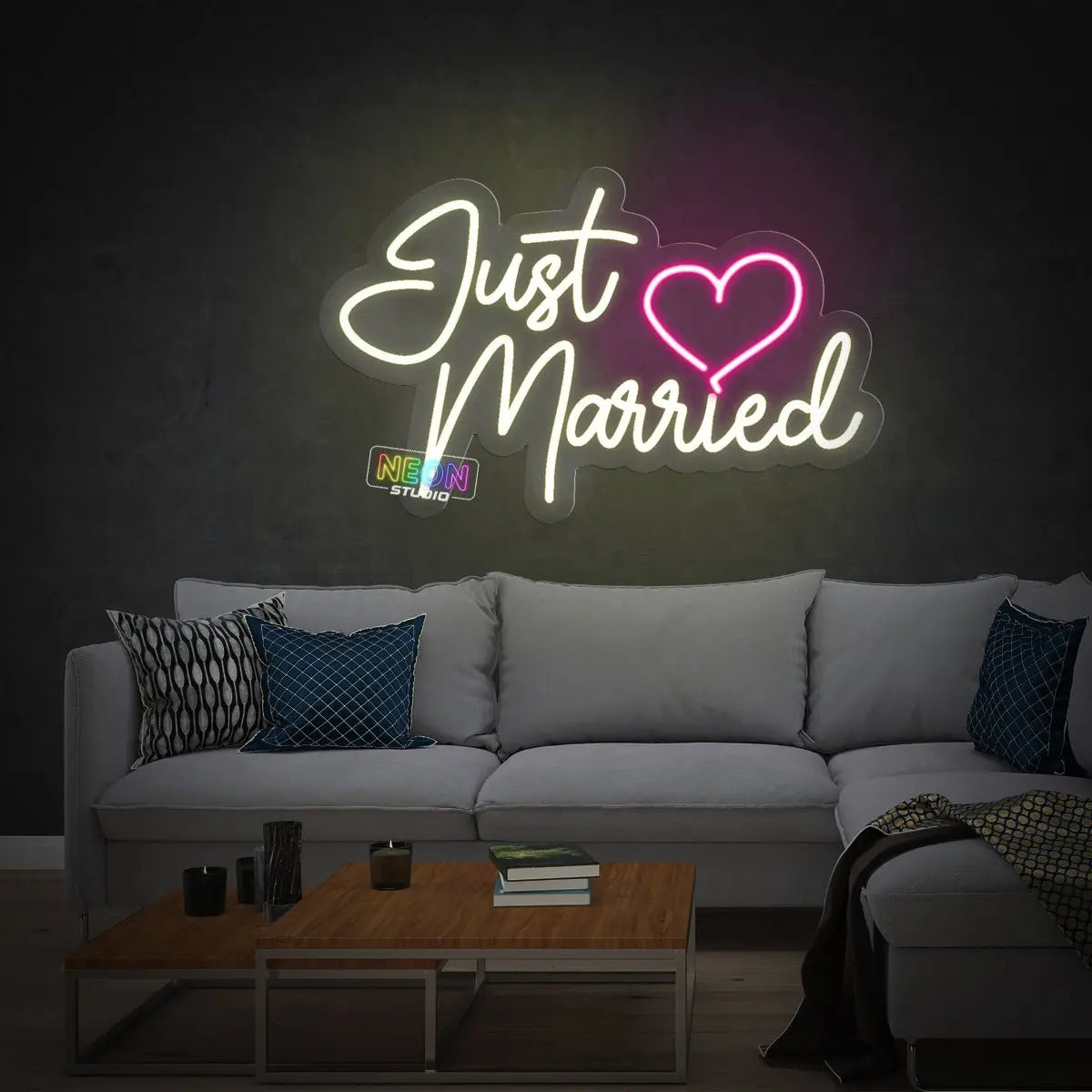 Just Married neon sign