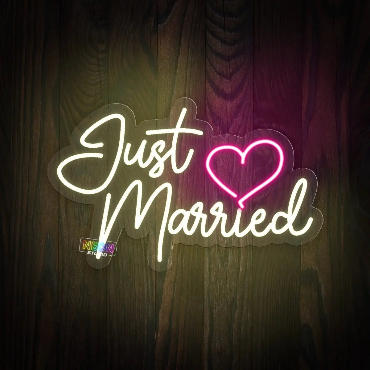 Just Married neon sign