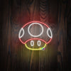 Mario Mushroom neon sign