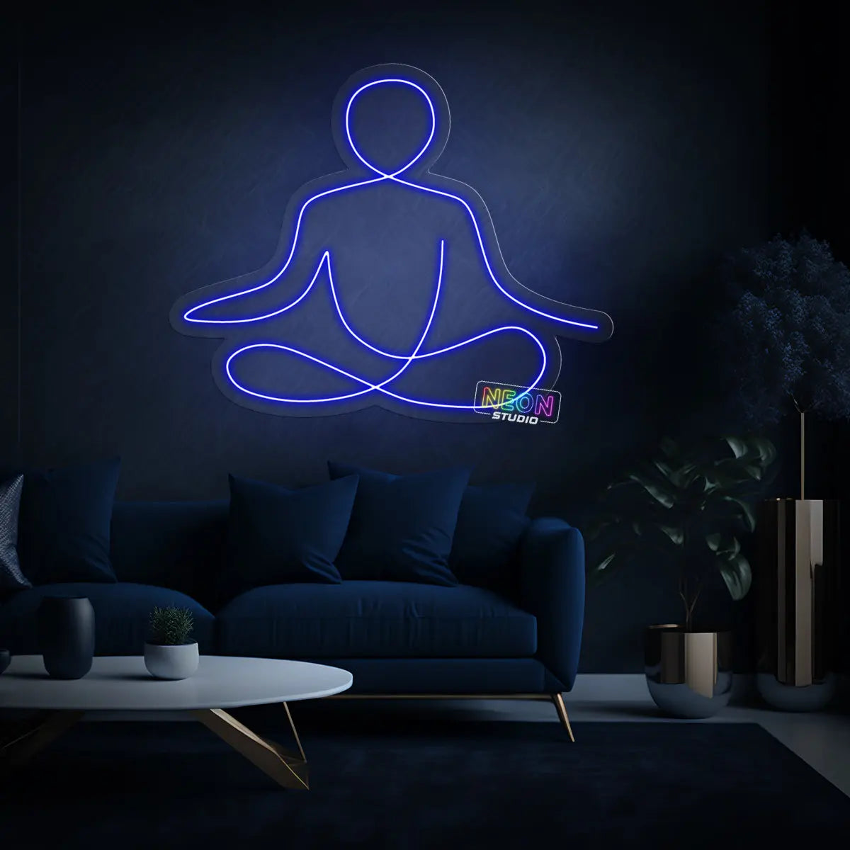Meditation neon sign