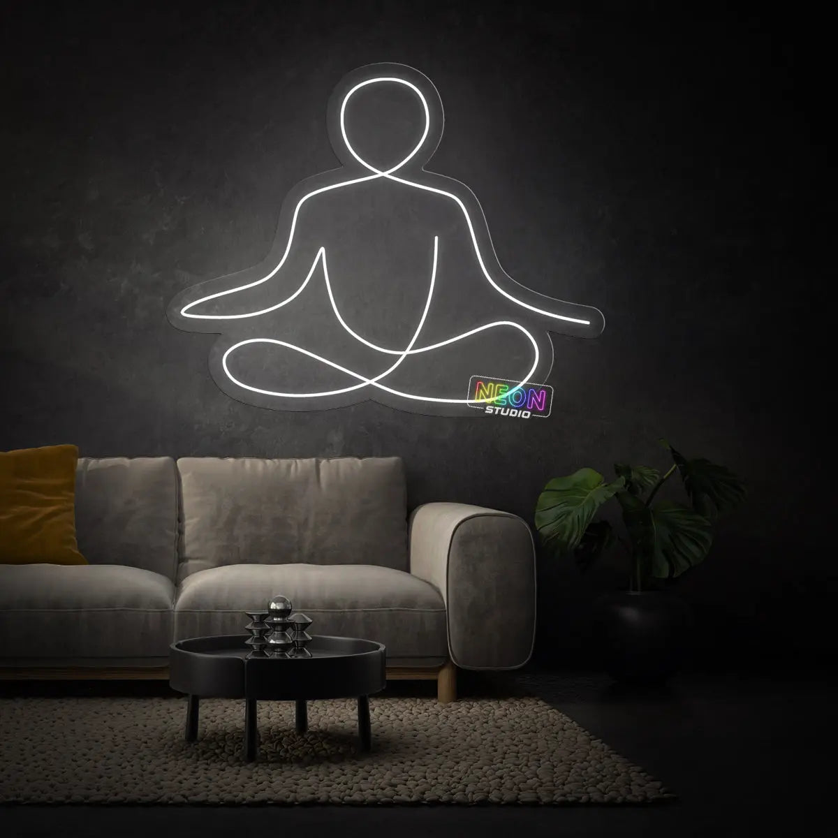 Meditation neon sign