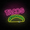 Tacos with text A