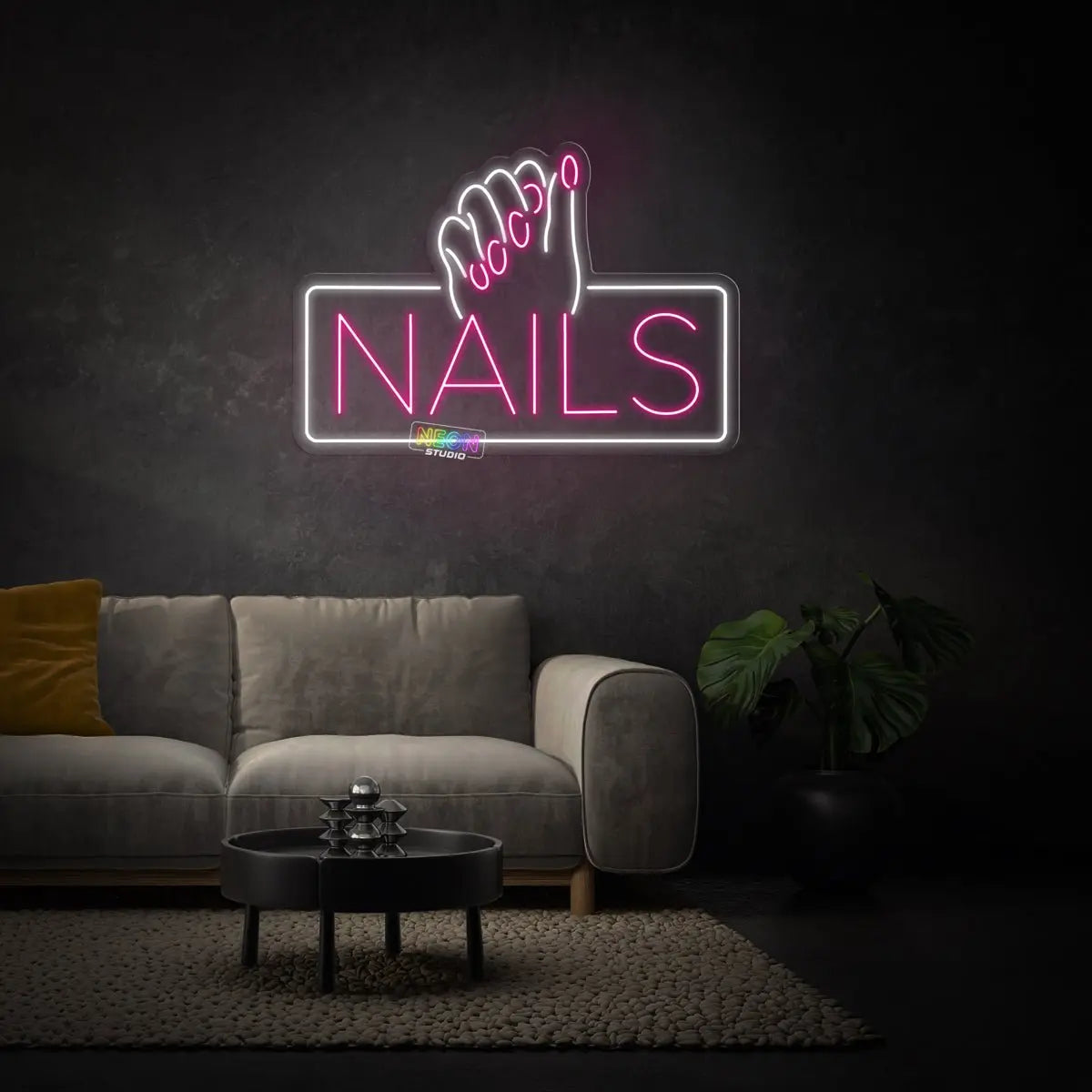 Nails 2 neon sign