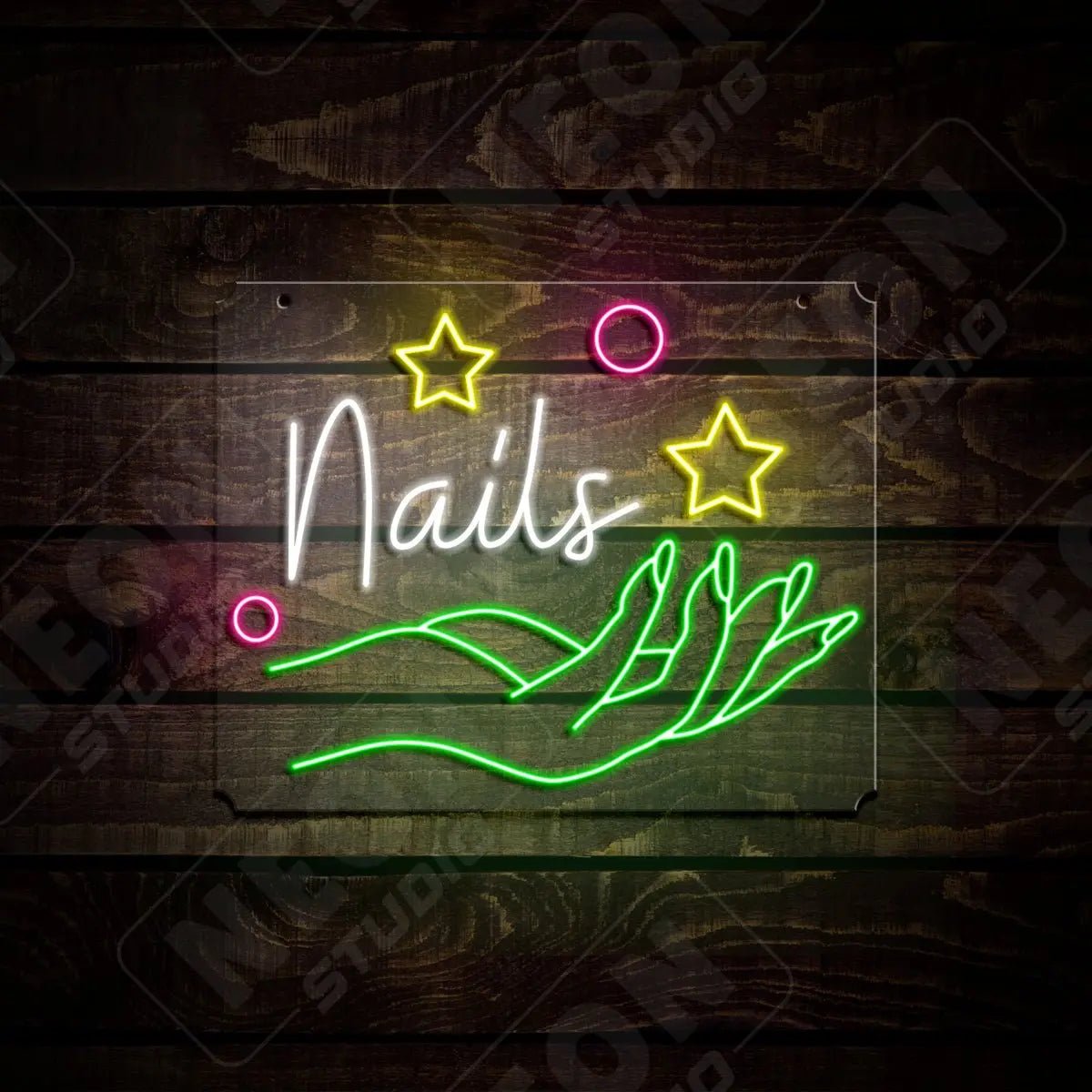 Nails neon sign