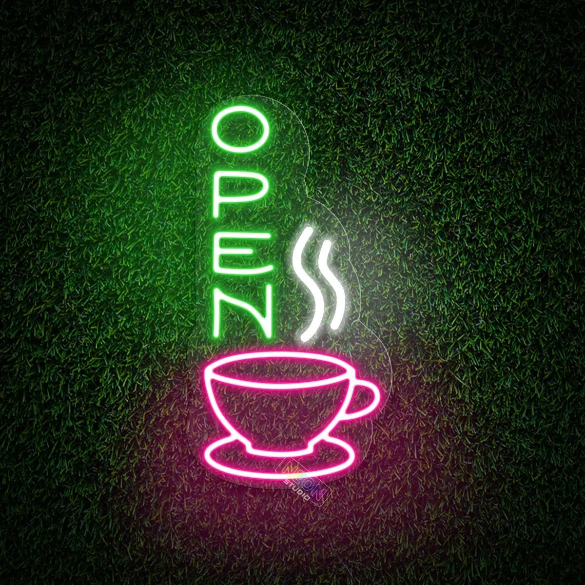 Open Coffee neon sign