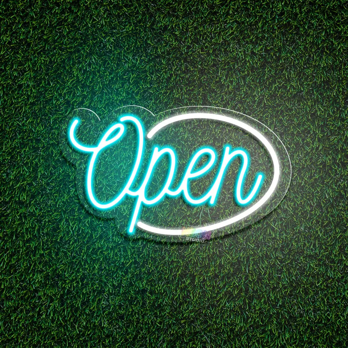 Open Sign Cut to Shape neon sign