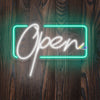 Open Sign Rectangle Shape neon sign