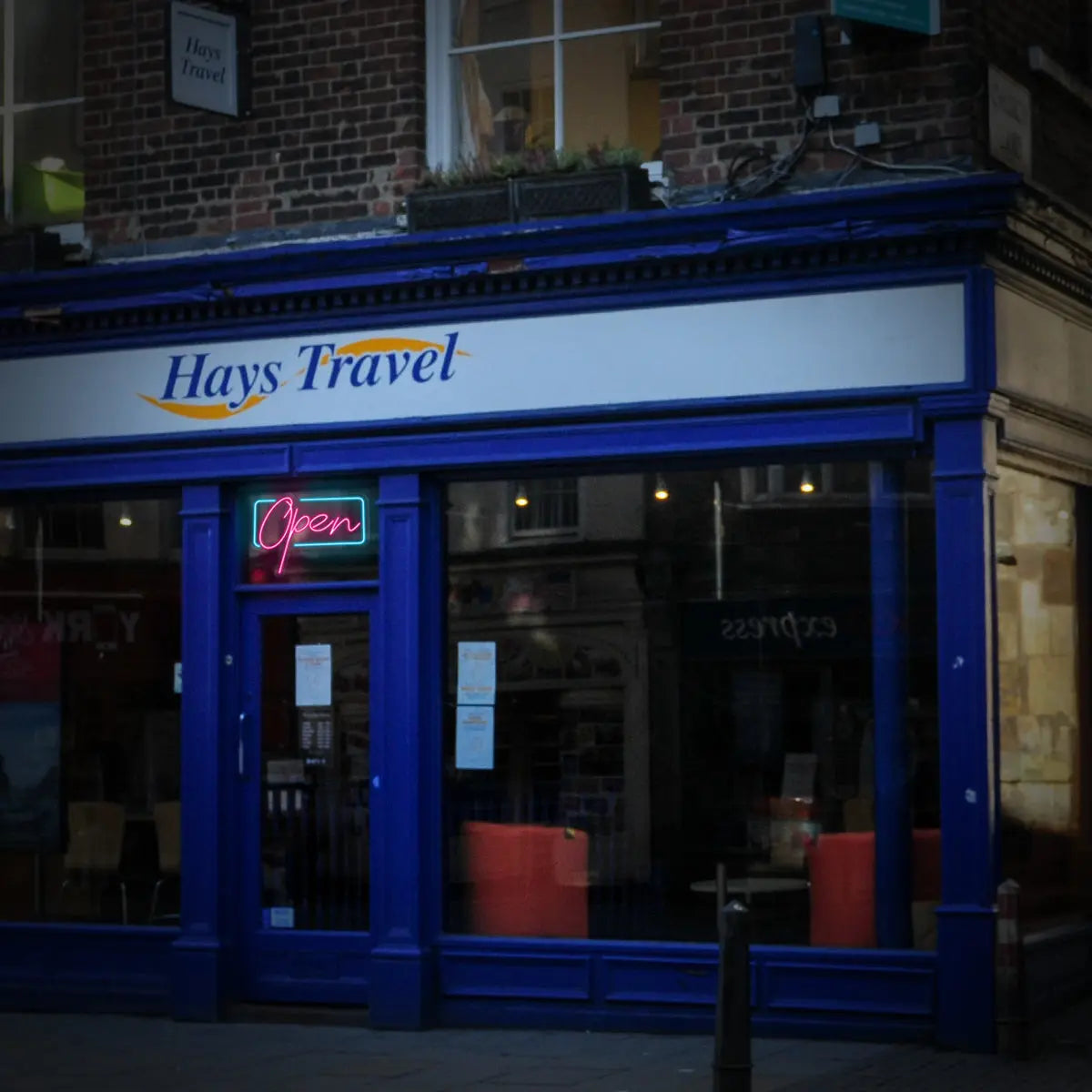 Open Sign Rectangle Shape neon sign