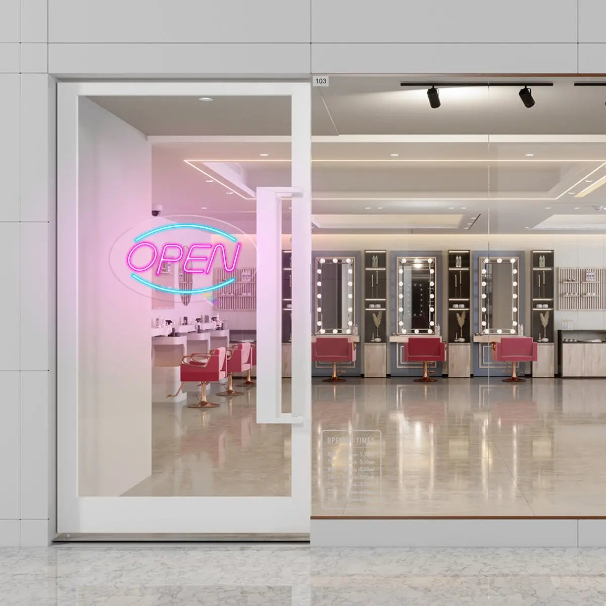 Open Sign Round Shape neon sign