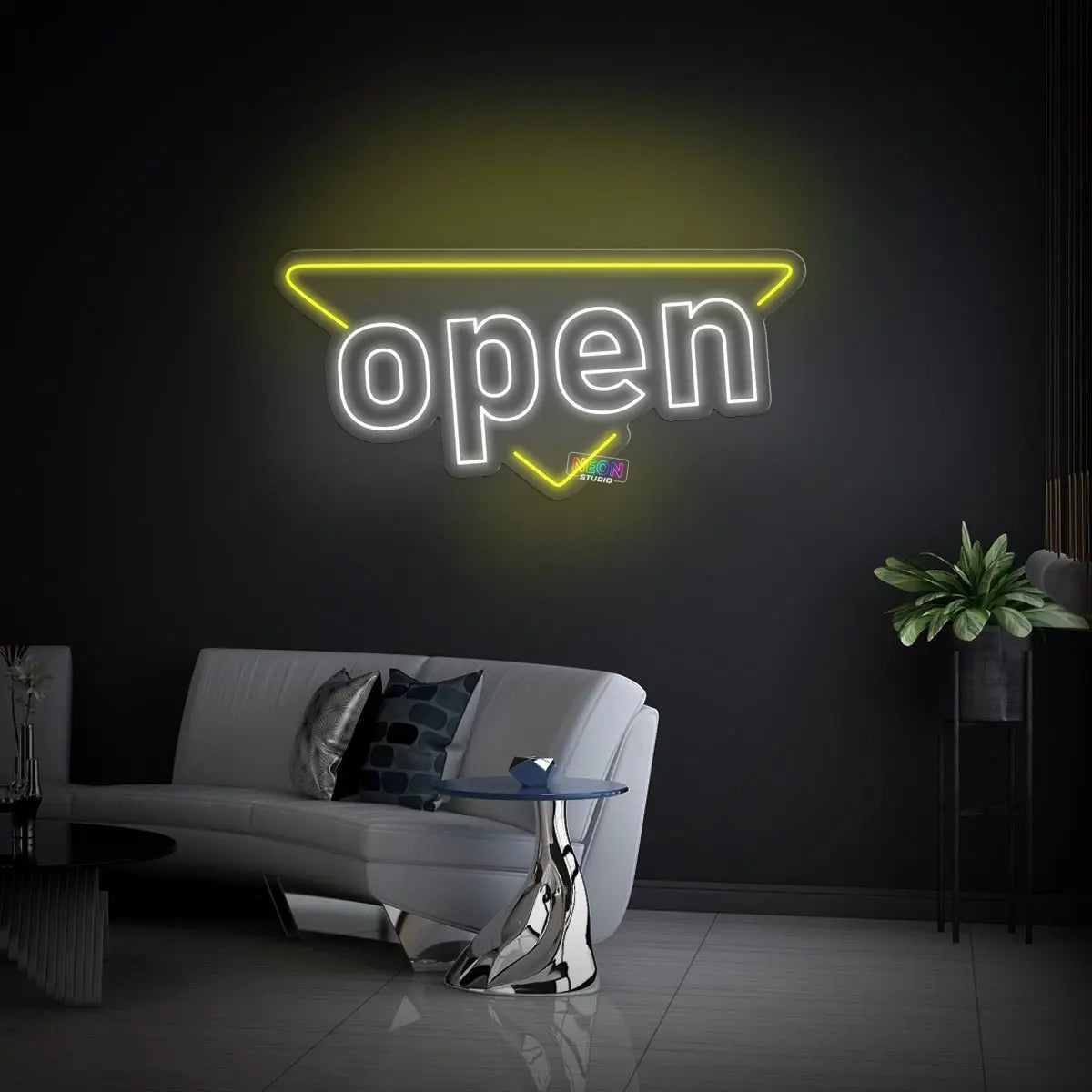 Open Triangle - Open Neon Sign neon sign