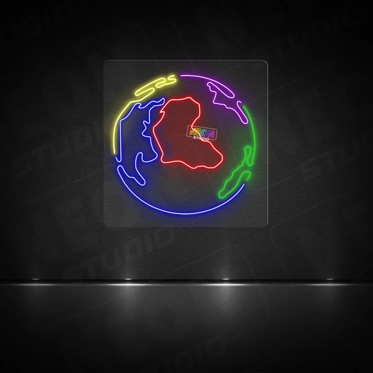 Our planet neon sign