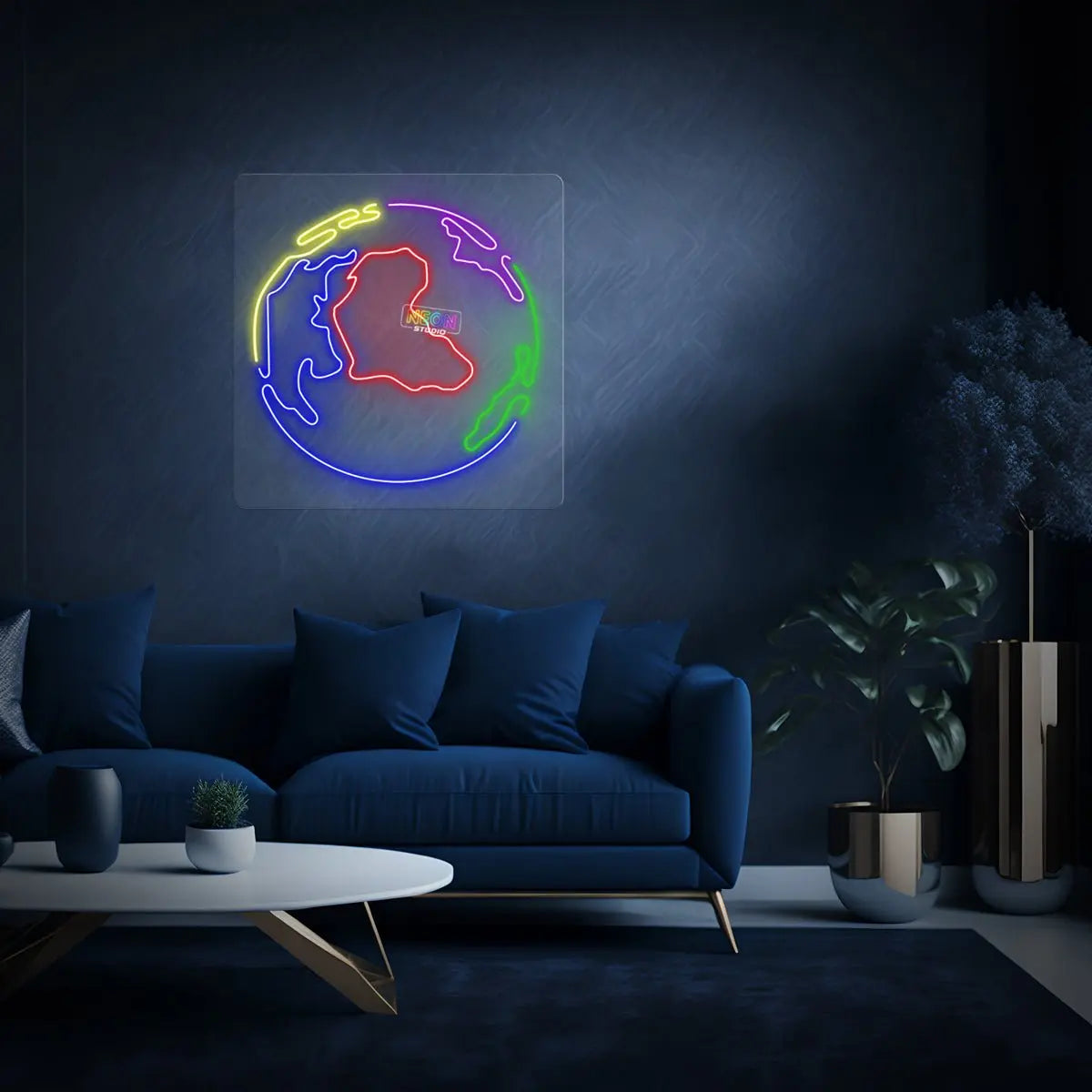 Our planet neon sign
