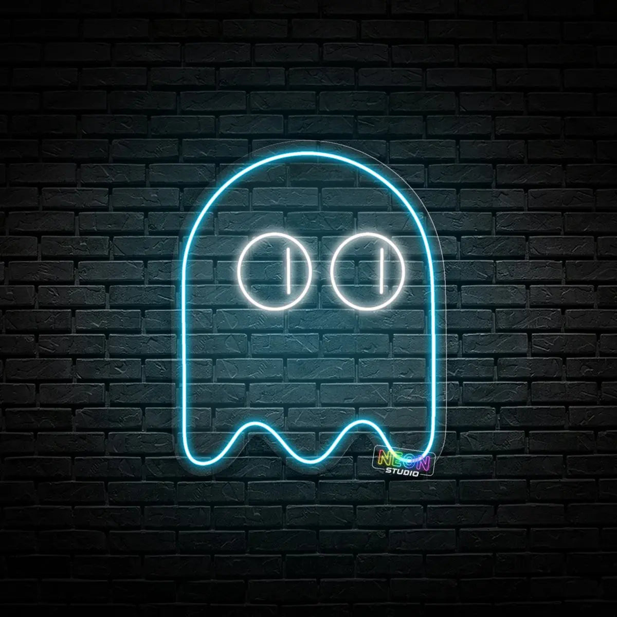 Pac Man Ghost neon sign