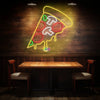 Pizza slice neon sign