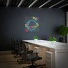 Planet neon sign