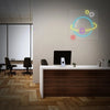 Planet neon sign