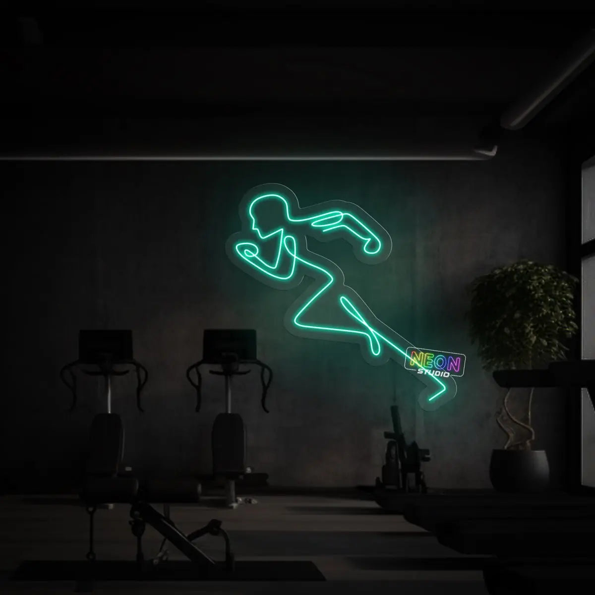 Running Man! neon sign