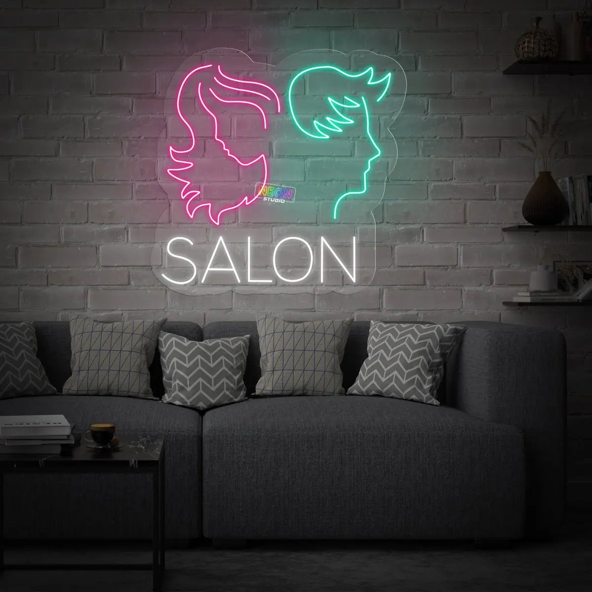 Salon neon sign