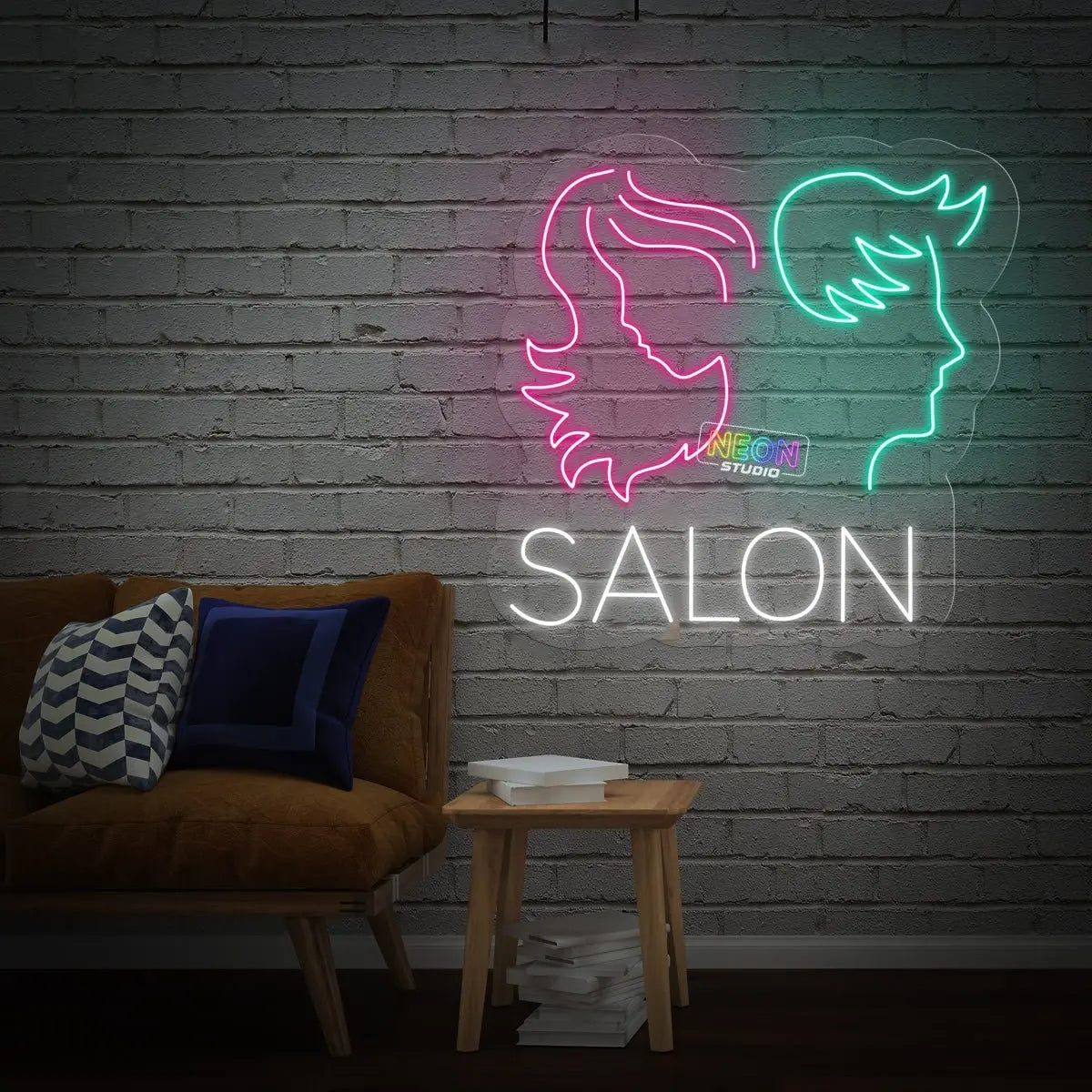 Salon neon sign