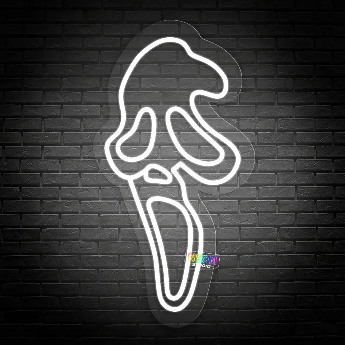 Scary Face neon sign