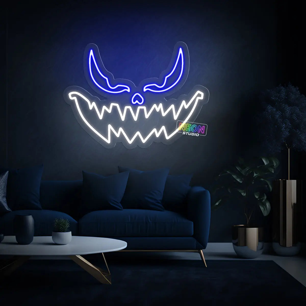 Scary Pumpkin neon sign