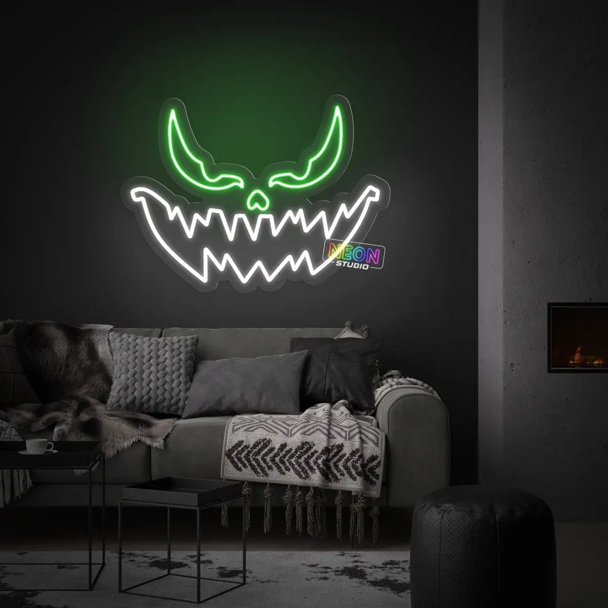 Scary Pumpkin neon sign