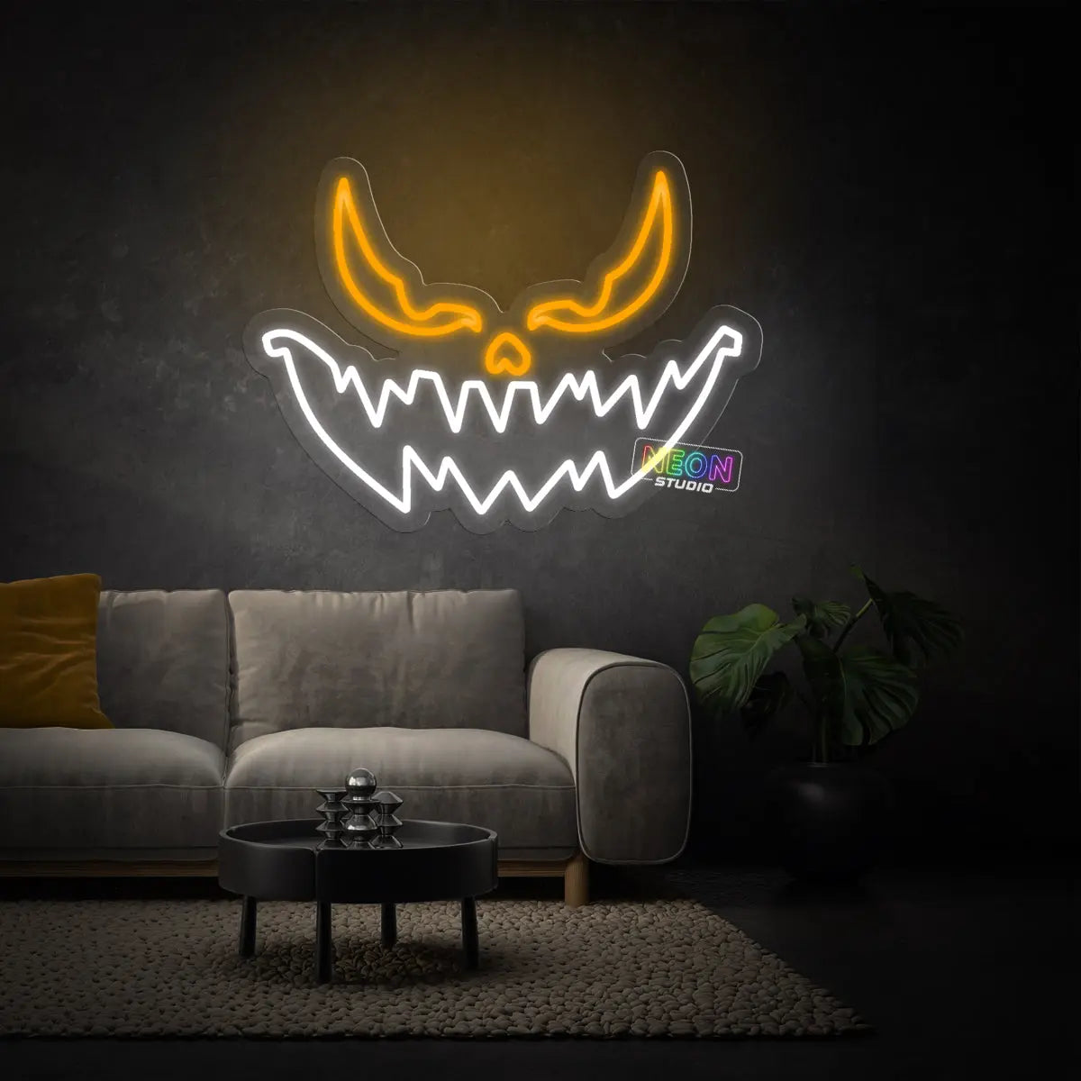 Scary Pumpkin neon sign