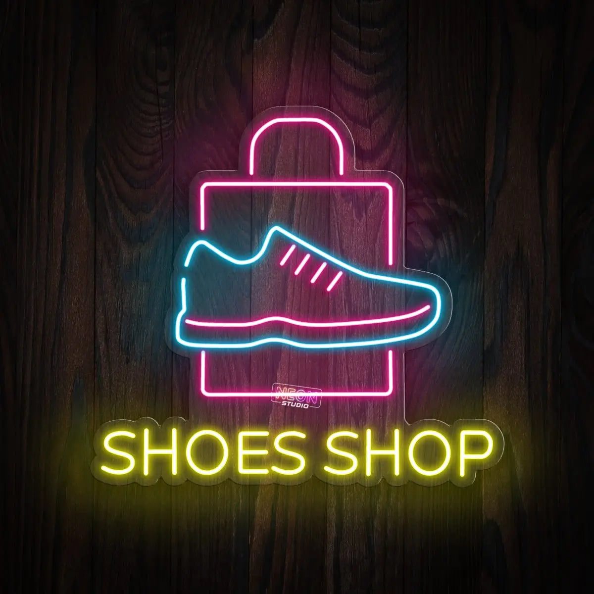 Shoe shop neon sign