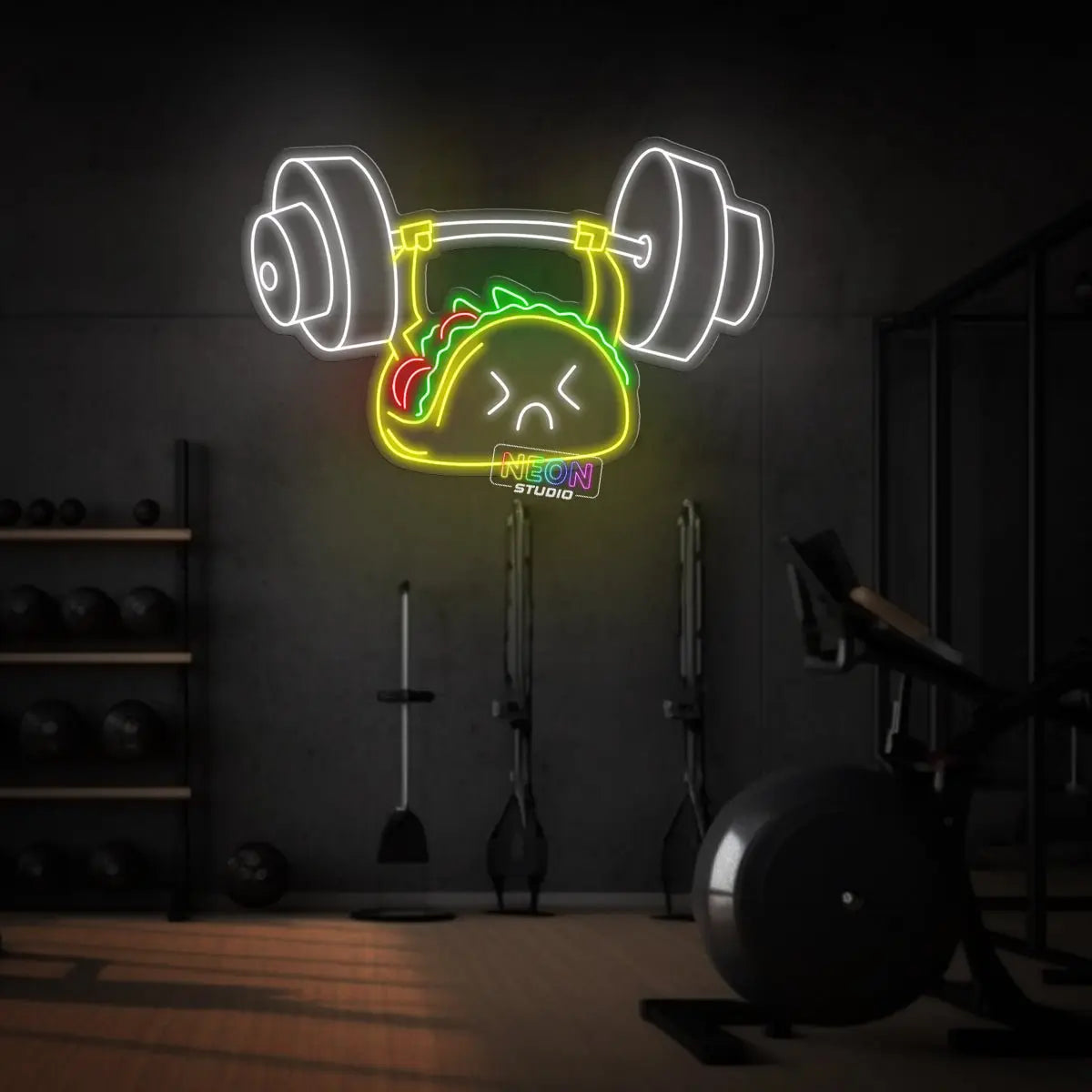 Tacos lifting! neon sign