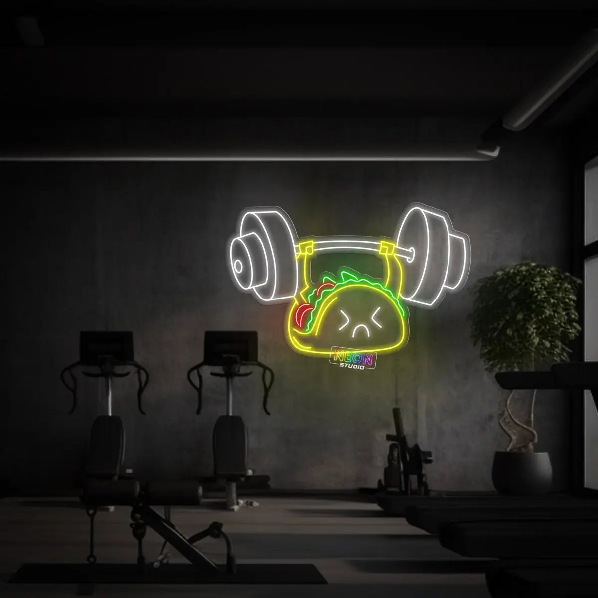 Tacos lifting! neon sign