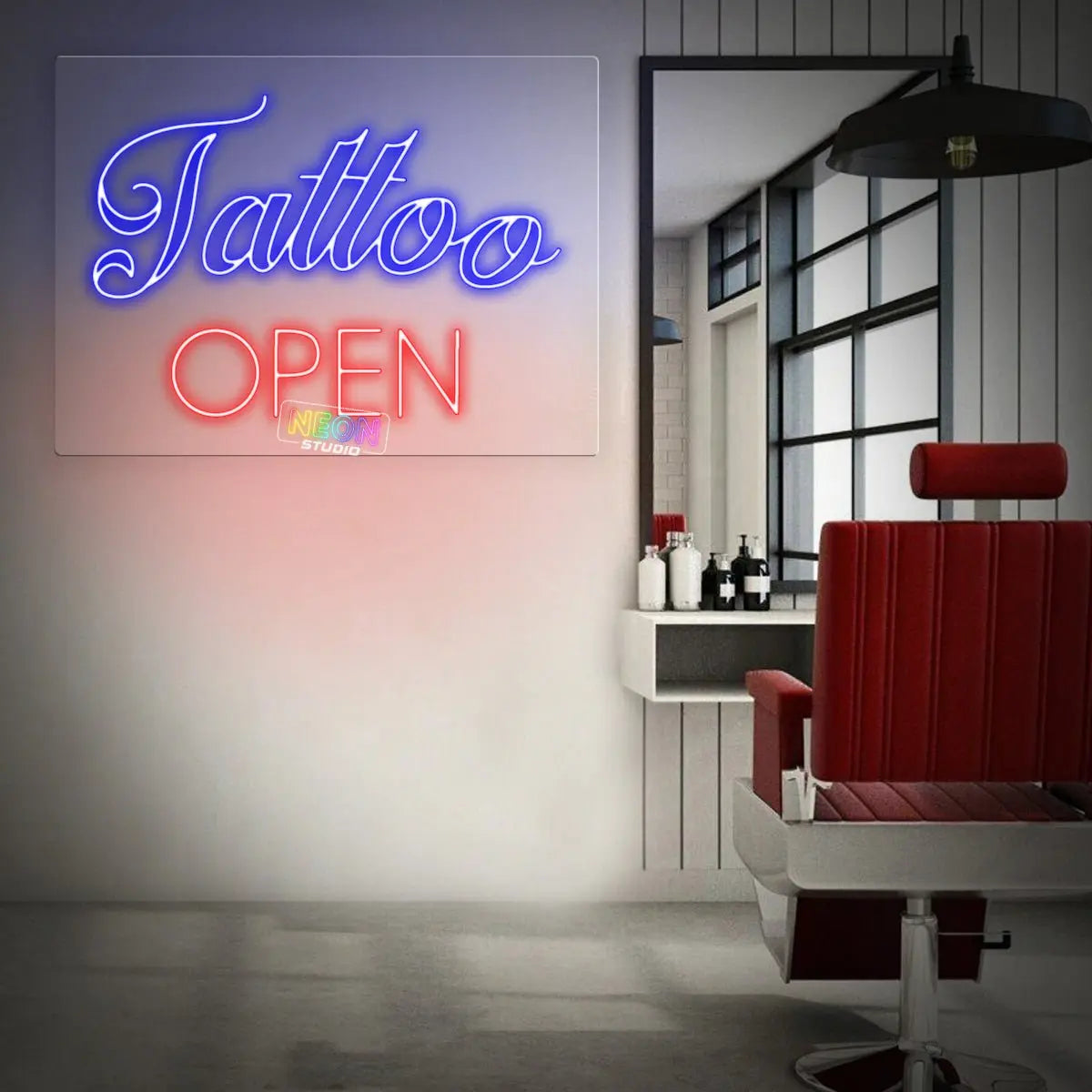 Tattoo Open neon sign