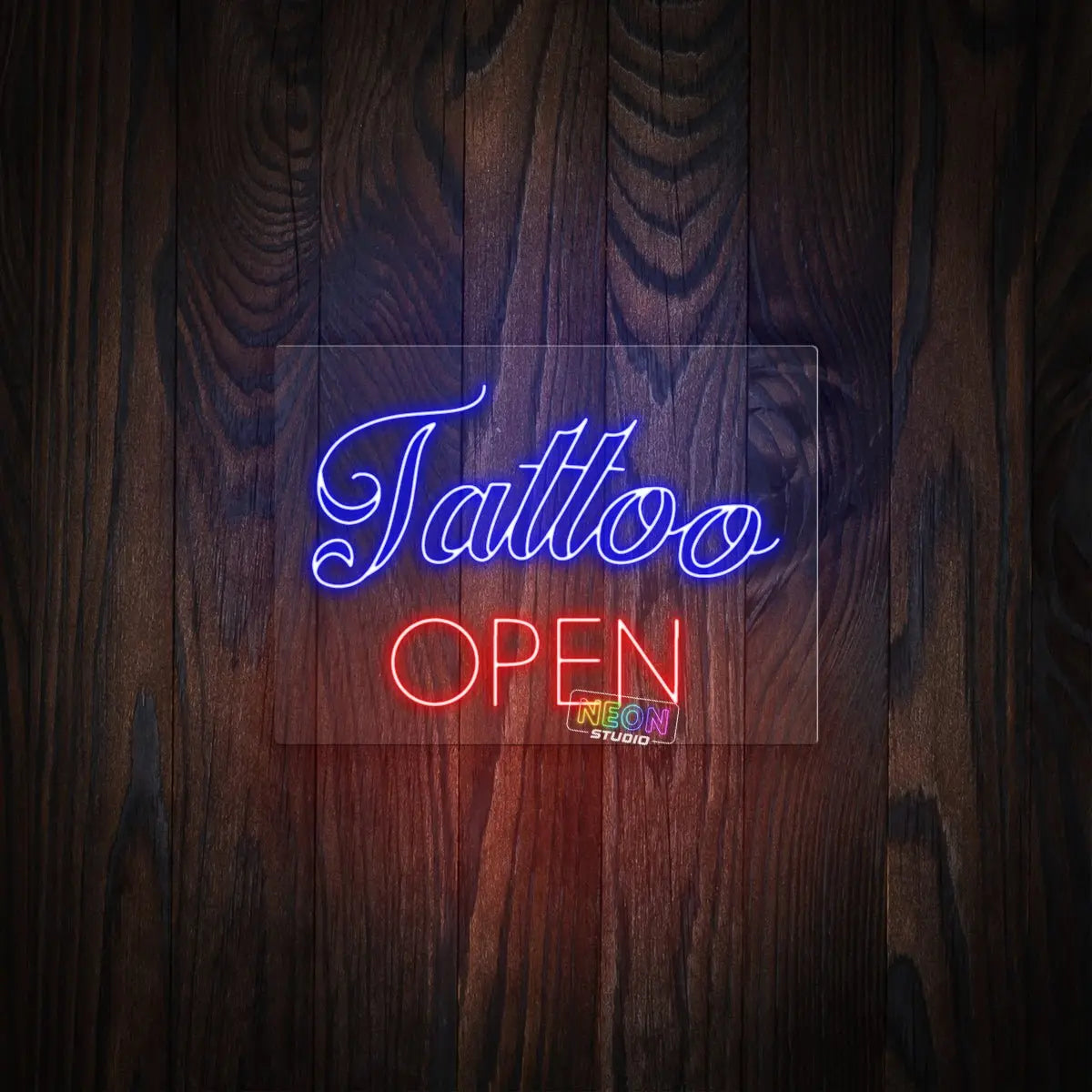 Tattoo Open neon sign