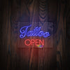 Tattoo Open neon sign