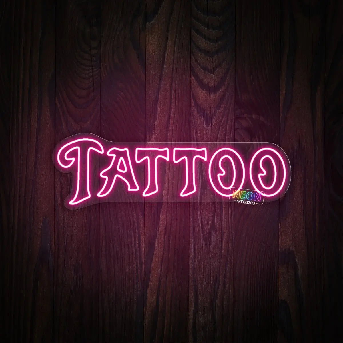 Tattoo Text neon sign