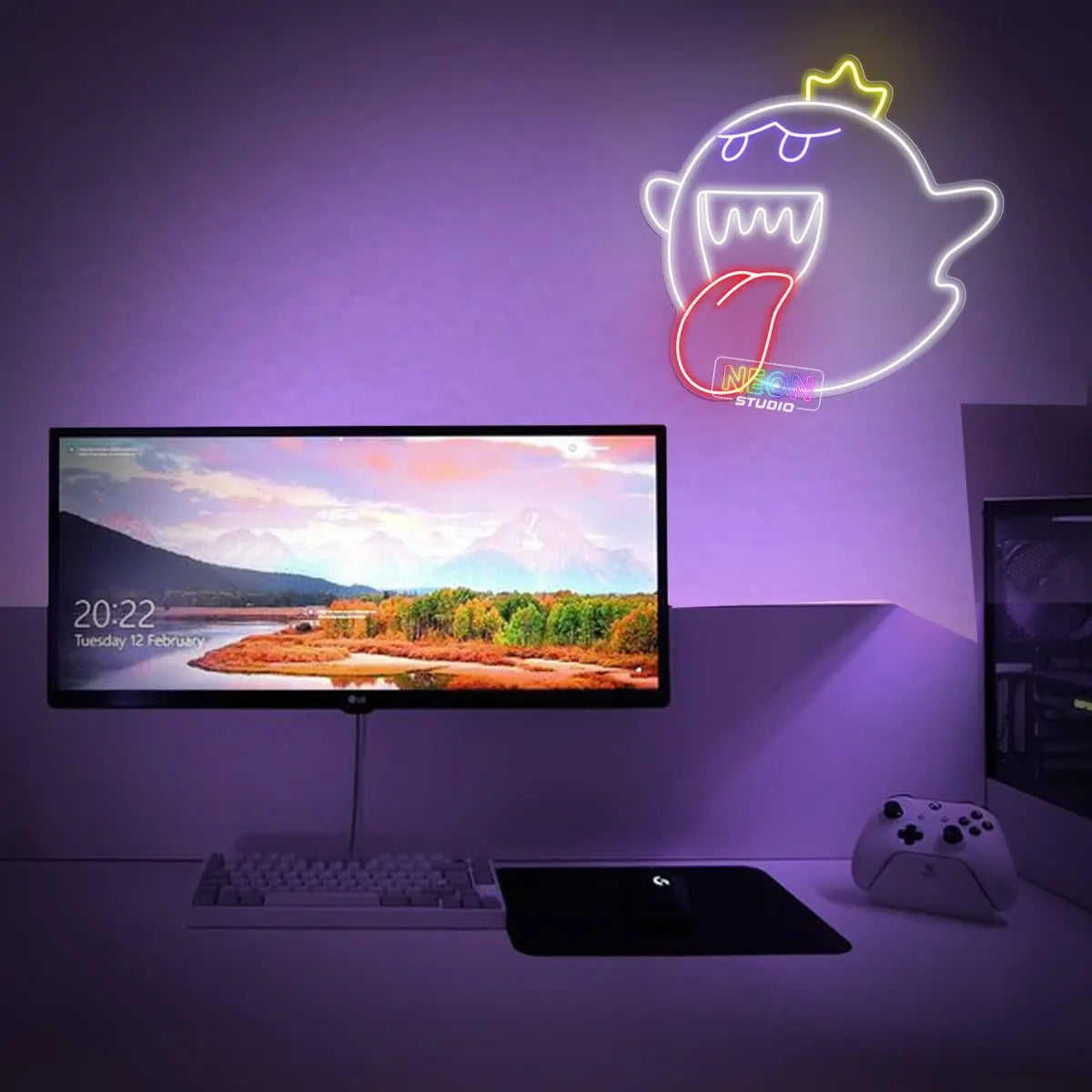 The Ghost King neon sign