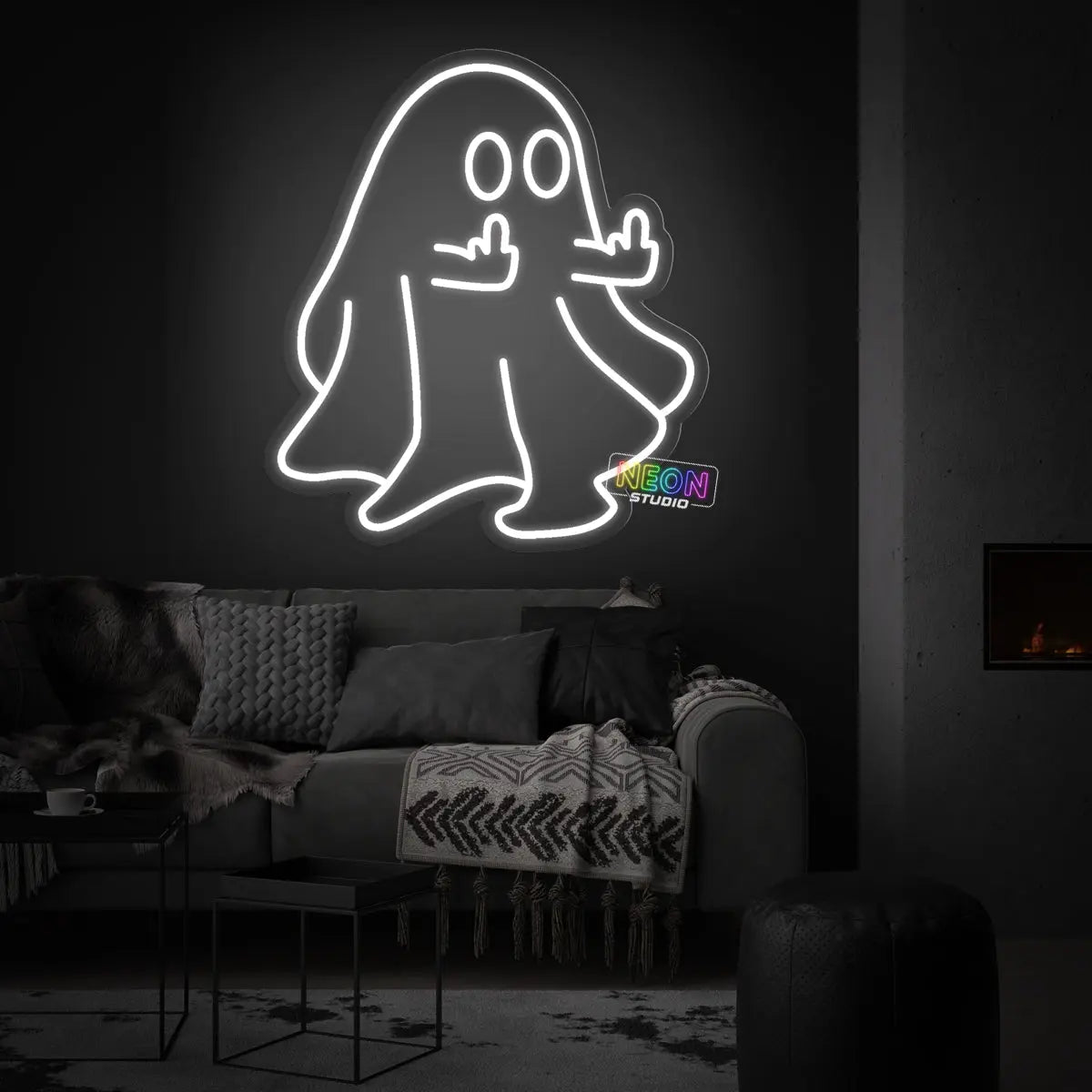 The Ghost neon sign