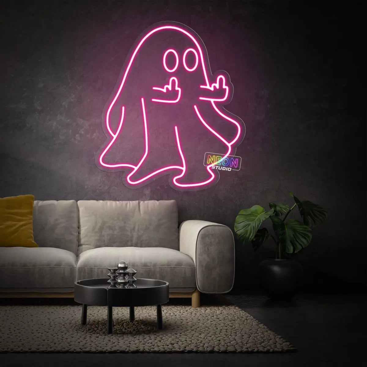 The Ghost neon sign