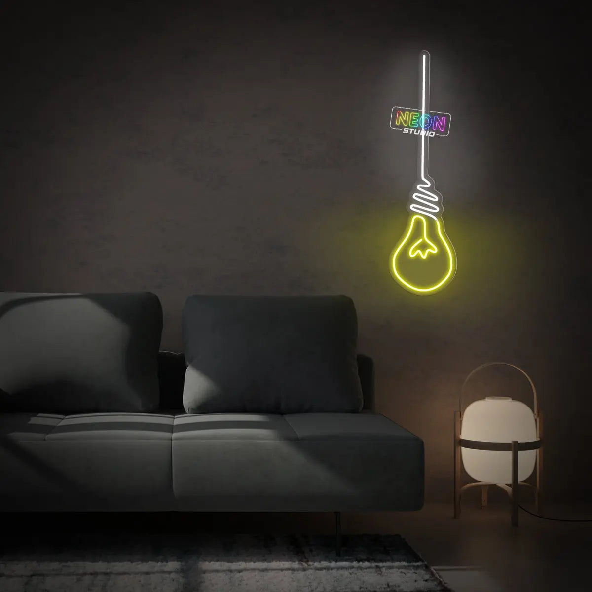 The Lightbulb neon sign