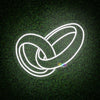 The two Rings neon sign
