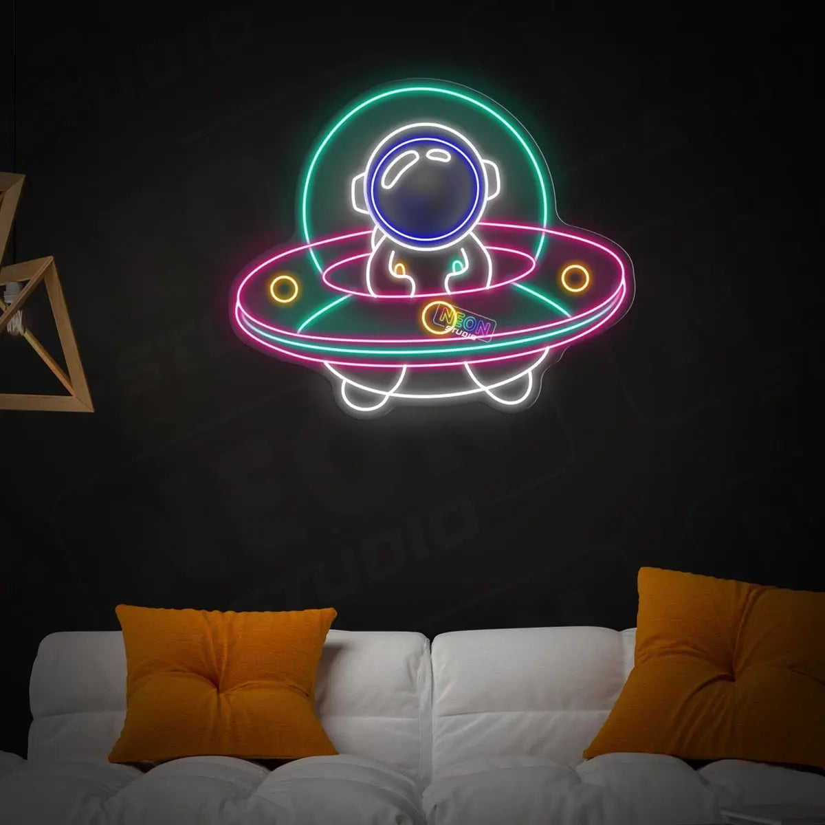 Ufo neon sign