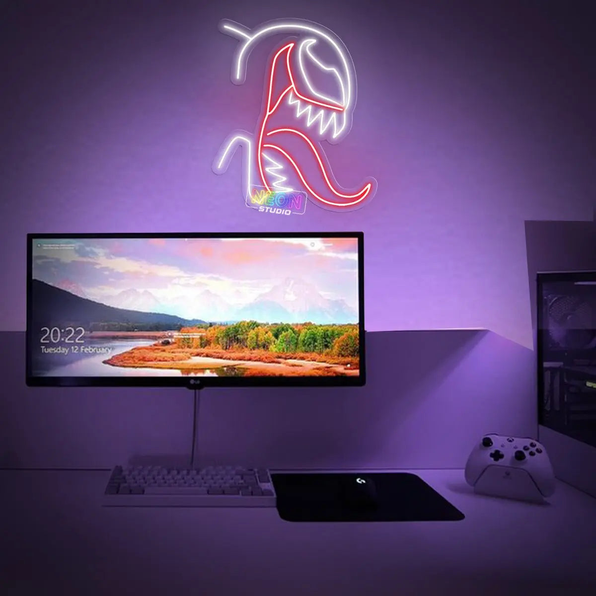 Venom neon sign