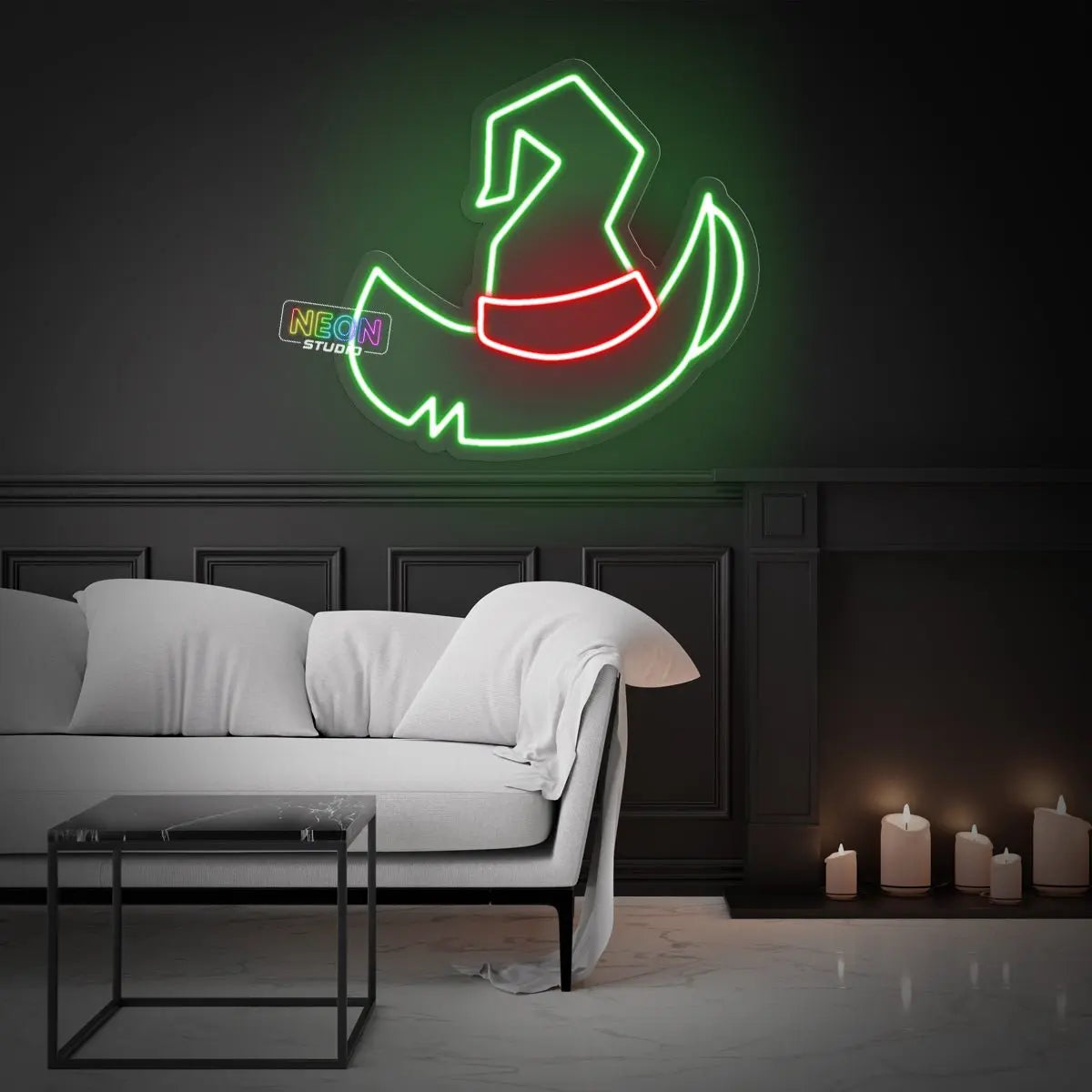 Wizard Hat neon sign