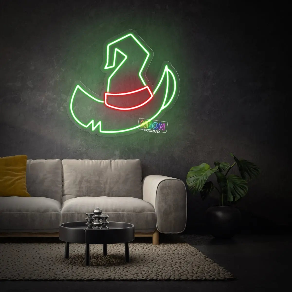 Wizard Hat neon sign