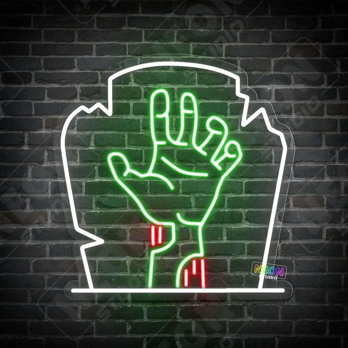 Zombie Awakes neon sign