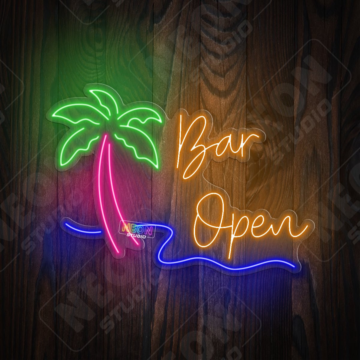 Bar Open neonskylt