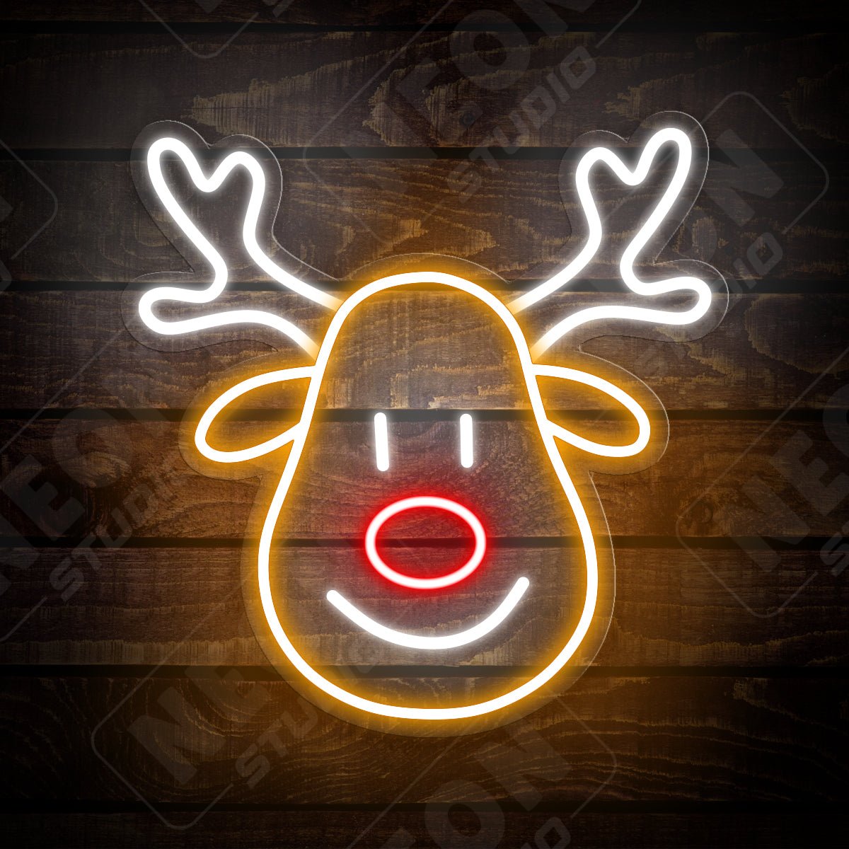 Happy Deer neonskylt